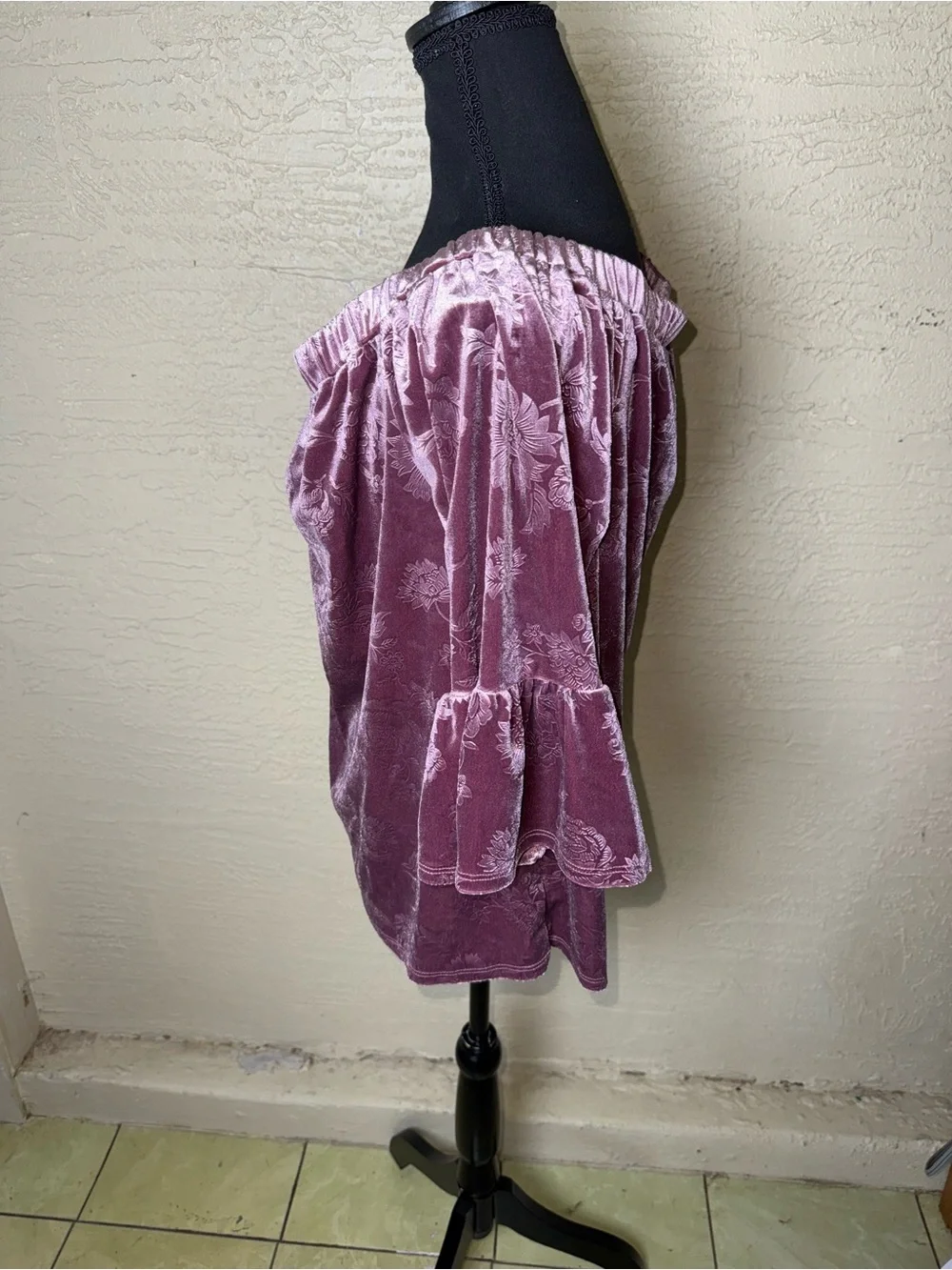Current Project Velvet Off The Shoulder Romantic Coquette Whimsygoth Boho Luxe L